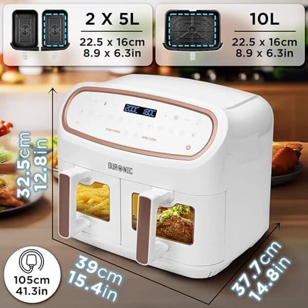 Découvrez notre test de la friteuse Duronic AF34 WE : cuisson sans huile performante, résultats savoureux et sains, une révolution en cuisine  !