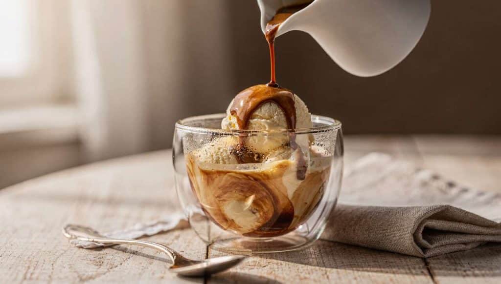 Recette d'affogato al caffè : dessert italien facile