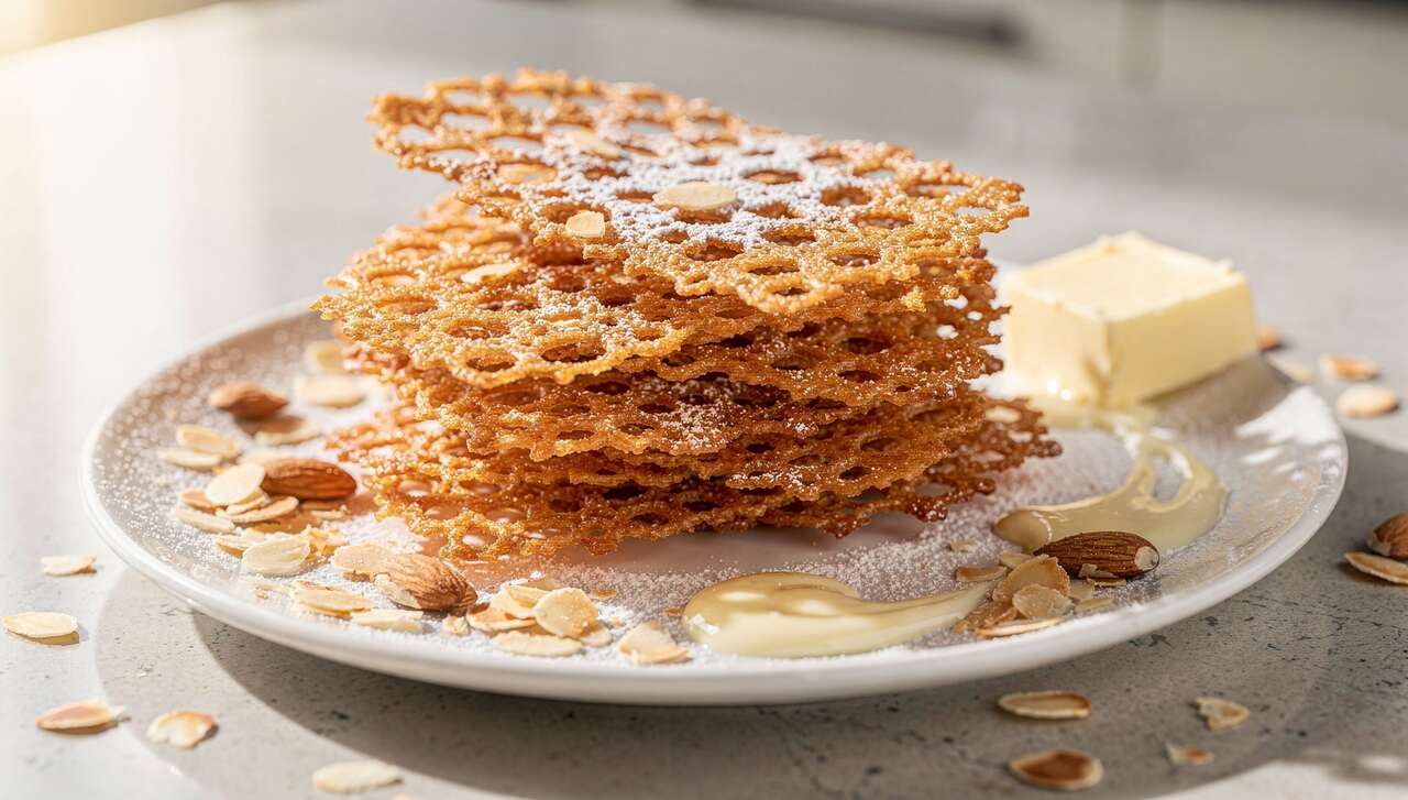 Tuiles dentelles aux amandes : recette croustillante et facile