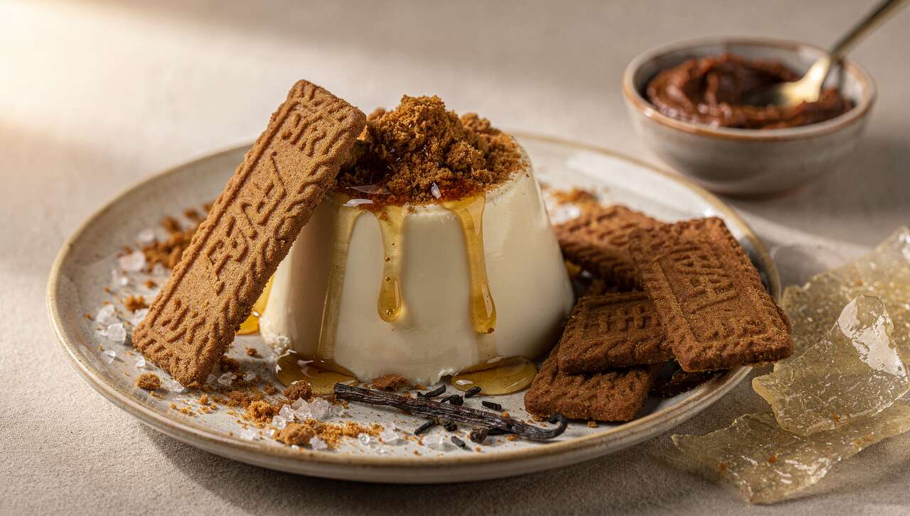 Panna cotta aux spéculoos et miel : recette gourmande