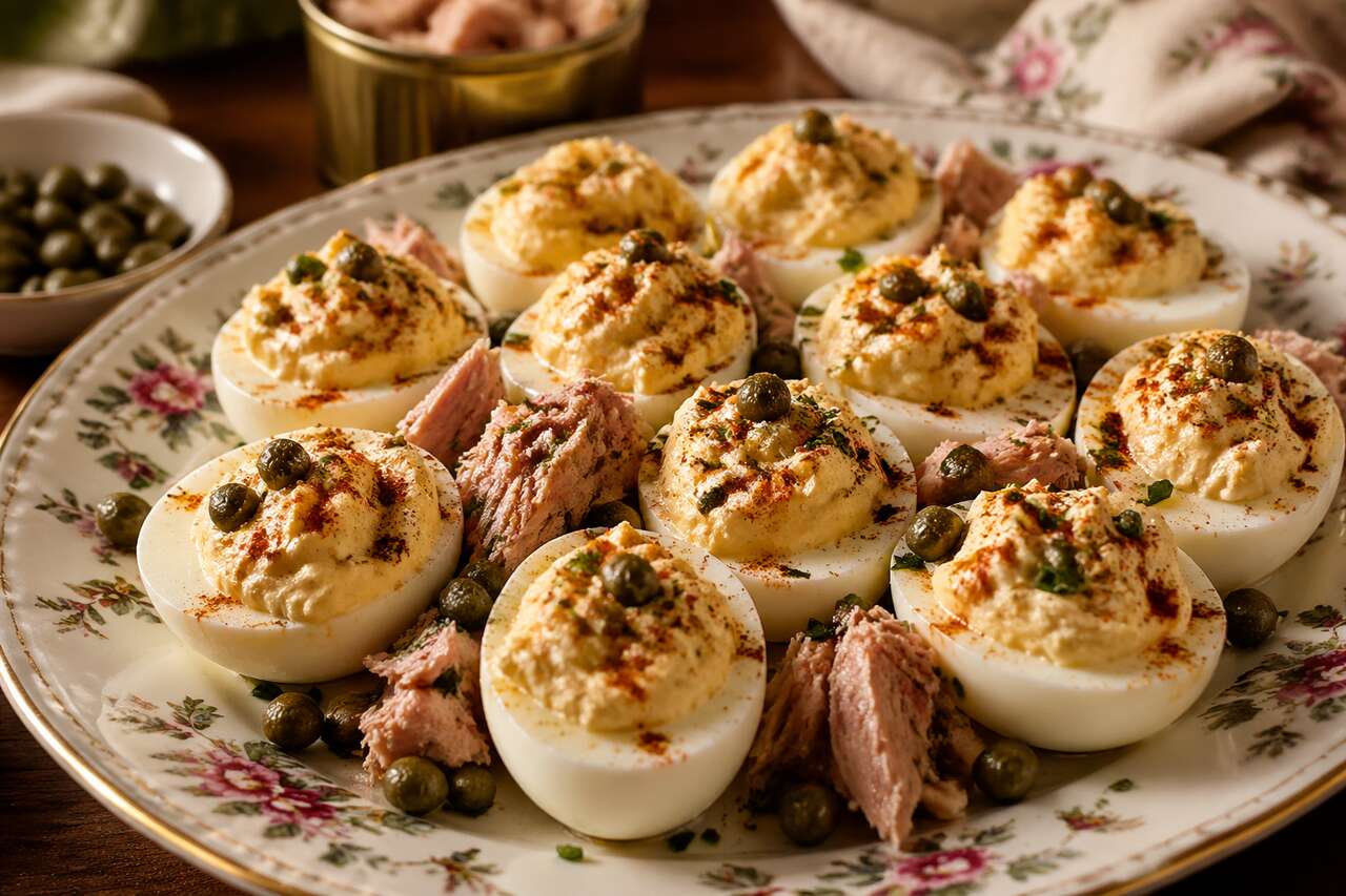 Oeufs mimosa au thon : recette de grand-mère facile