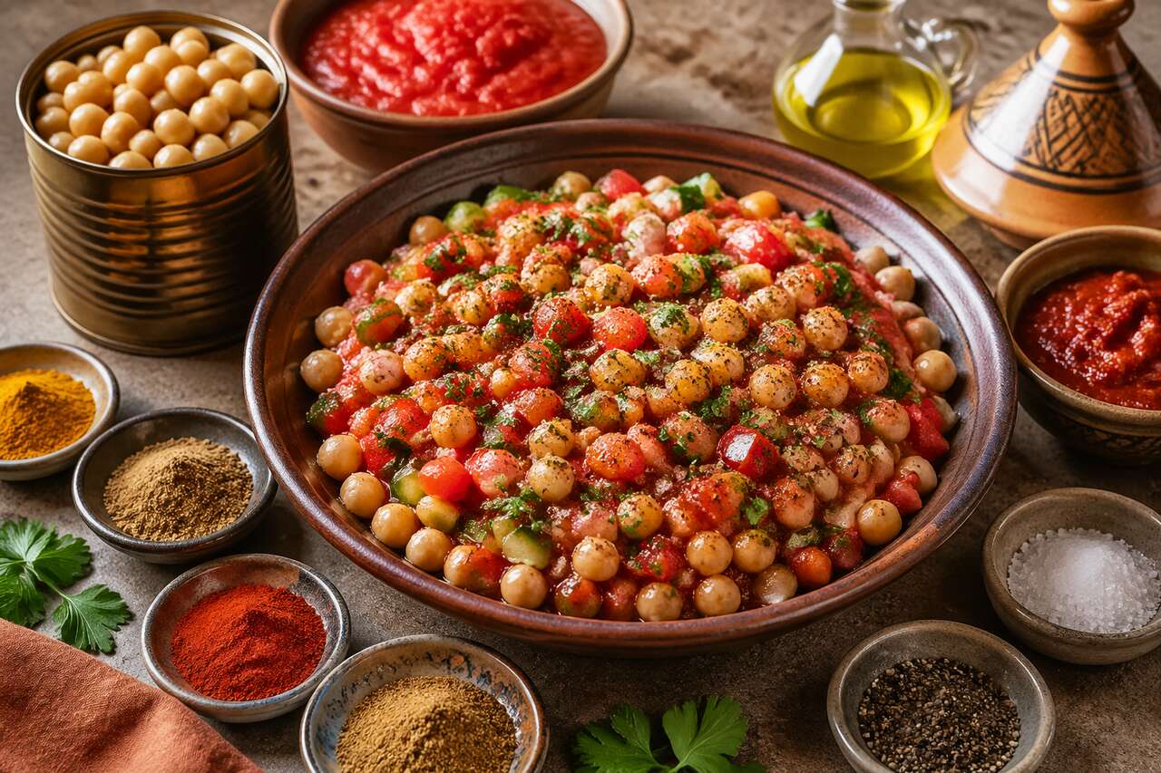 Salade marocaine épicée : recette authentique et savoureuse
