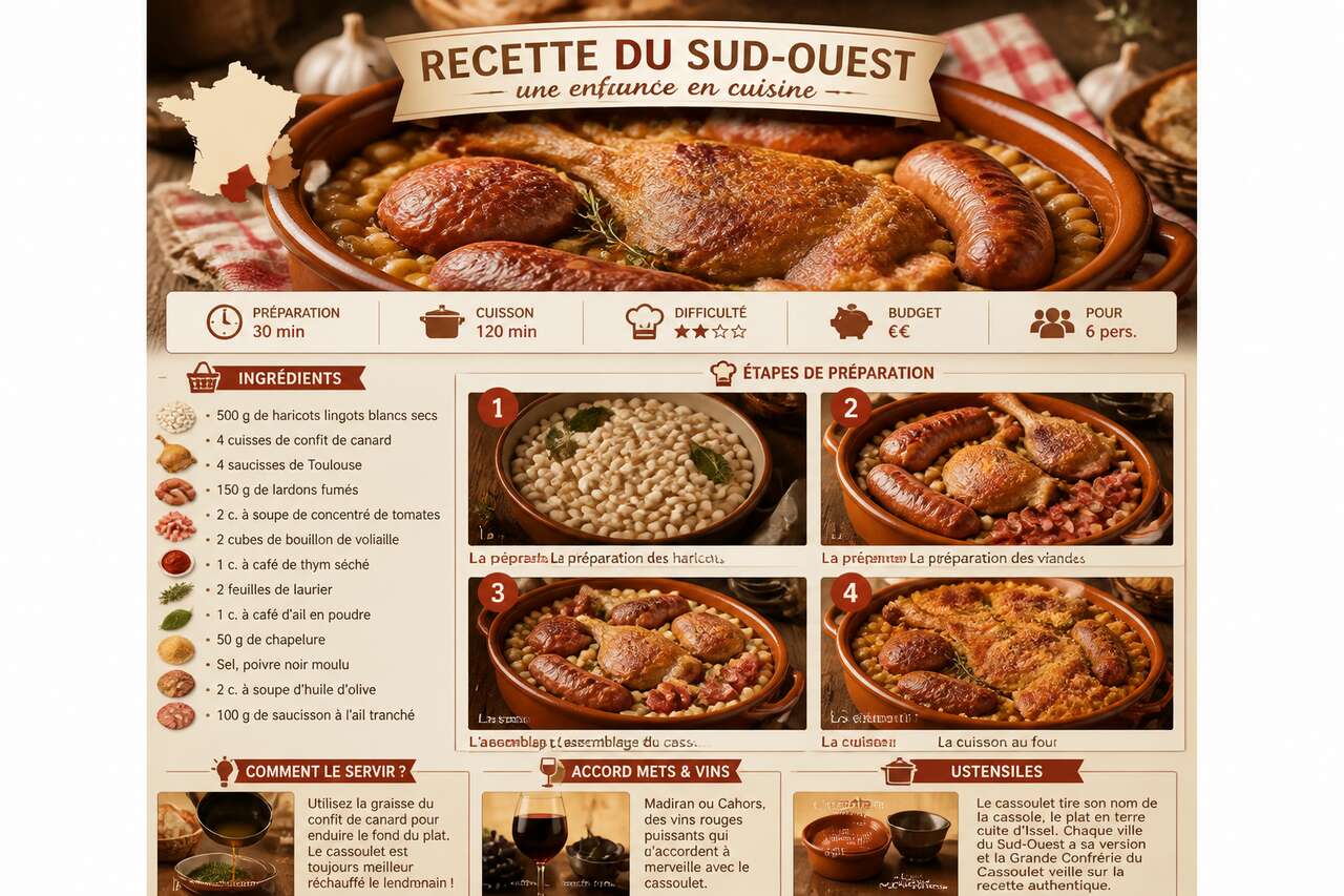 Fiche recette Recette du Sud-Ouest : une enfance en cuisine