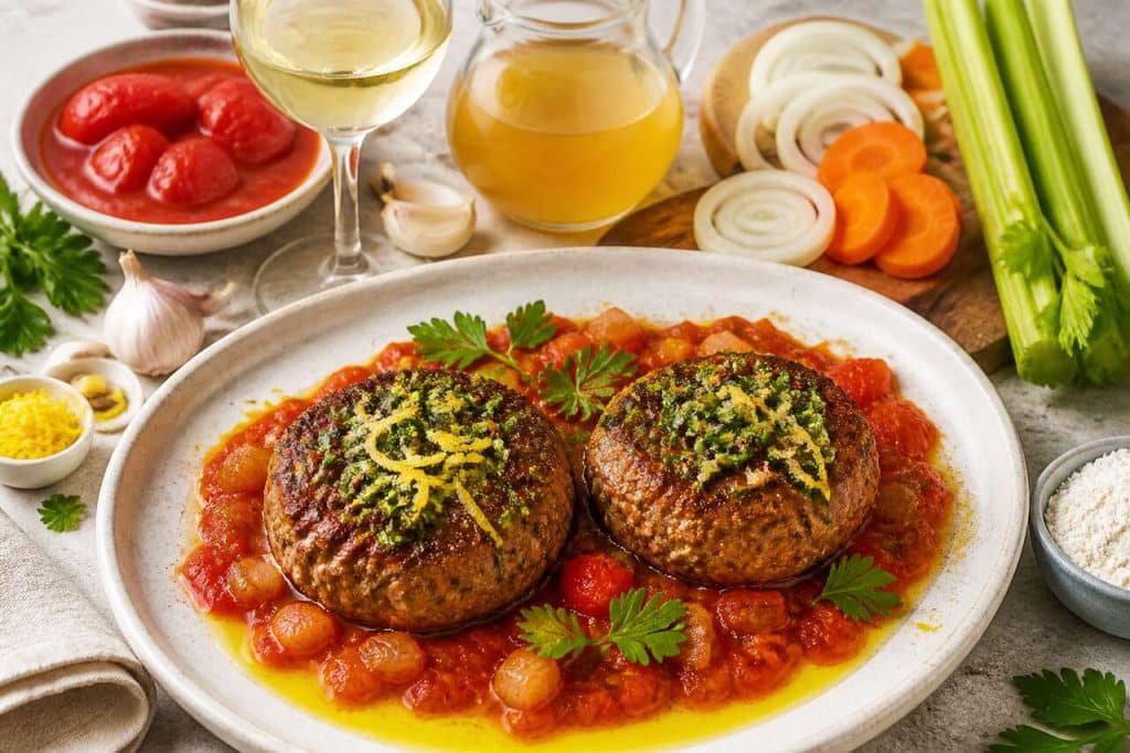 Steak haché de veau façon osso buco : recette gourmande