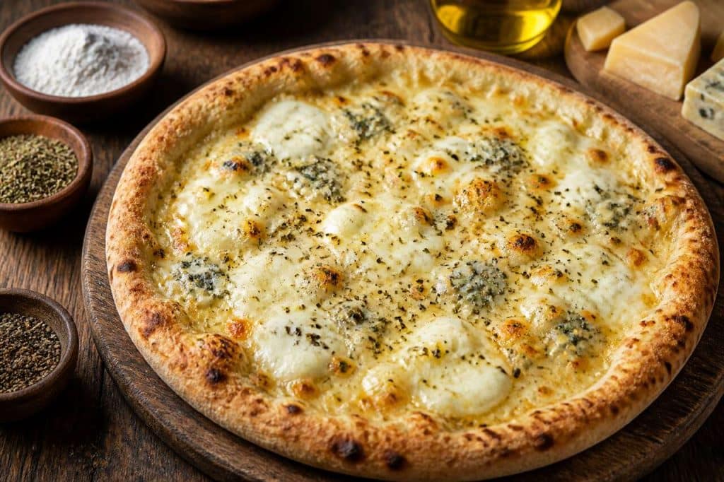 Pizza aux cinq fromages : une explosion de saveurs