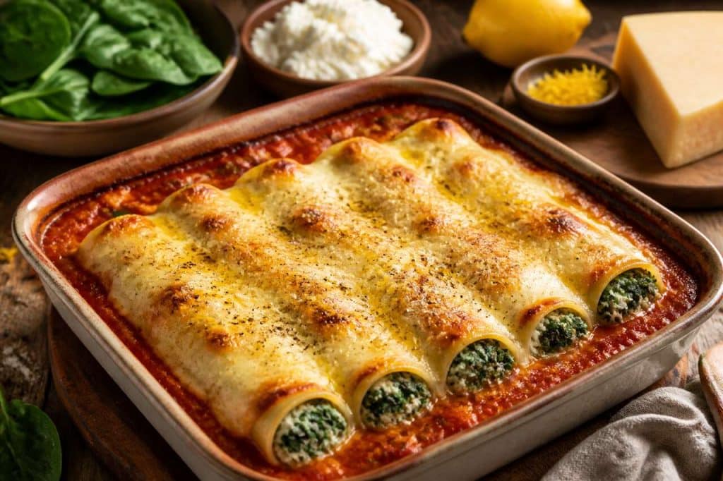 Cannelonis aux épinards : recette gourmande et facile