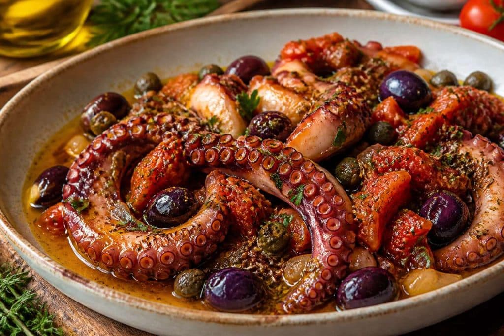 Recette authentique de poulpe à la provençale