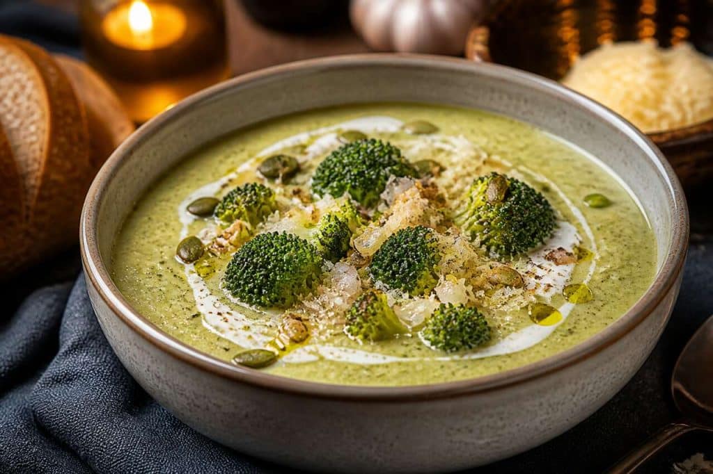 Recette de soupe de brocolis crémeuse et savoureuse
