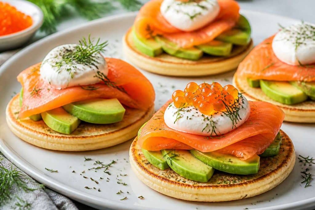 Blinis à l'avocat et saumon : recette savoureuse et facile