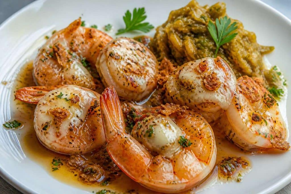 Scampis au Herve piquant : recette gourmande avec sirop de Porto et confiture de poireaux