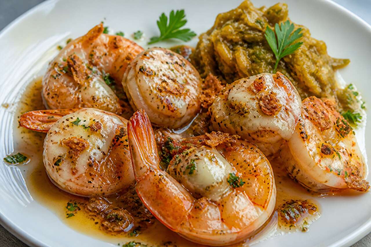 Scampis au Herve piquant : recette gourmande avec sirop de Porto et confiture de poireaux
