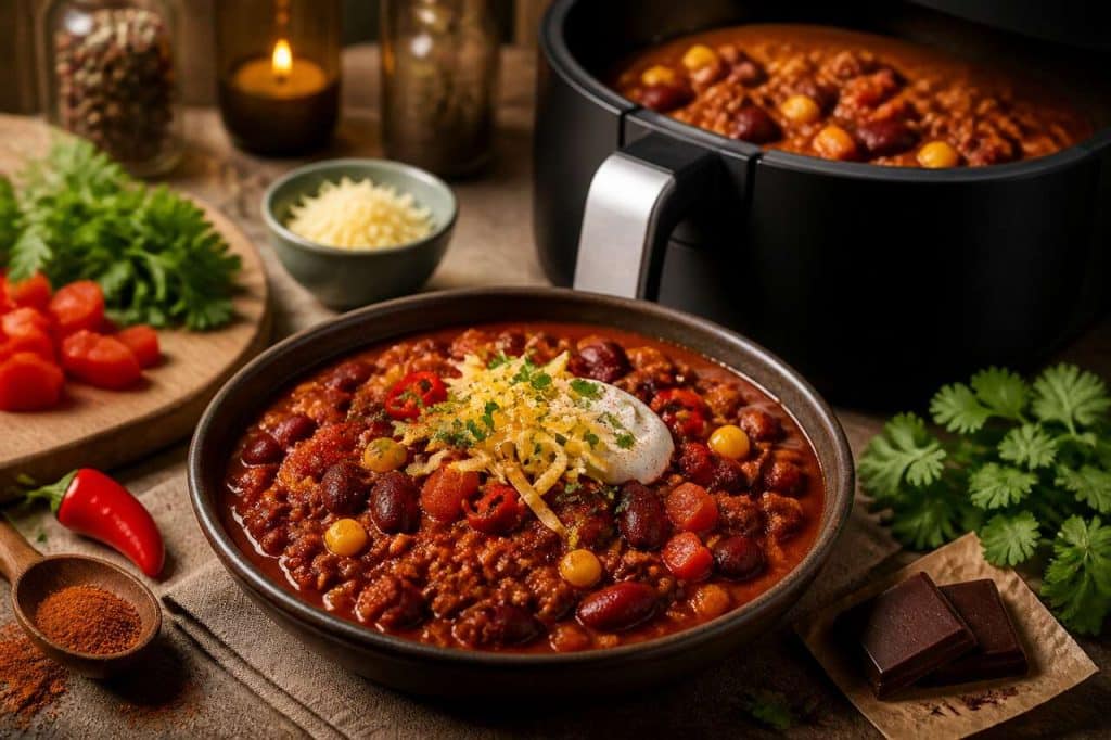 Chili con carne facile et rapide au Airfryer