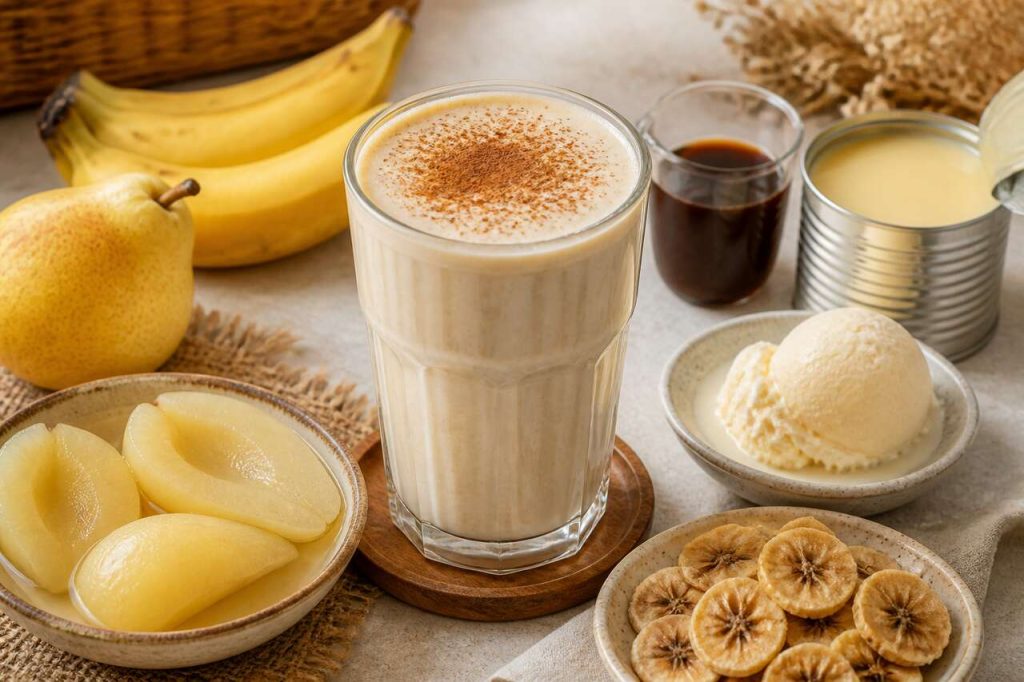Milkshake poires, bananes et chicorée : une recette gourmande