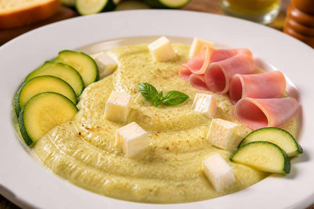 Purée de courgette, jambon et Kiri : recette facile et savoureuse