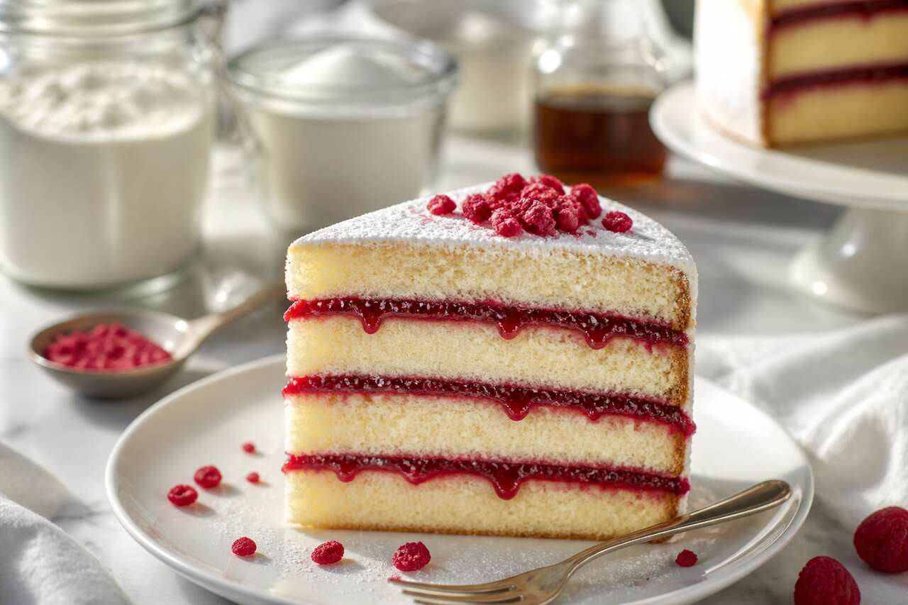 Recette du layer cake aux framboises