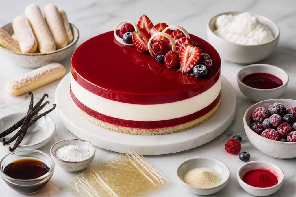 Recette d'entremets vanille et fruits rouges