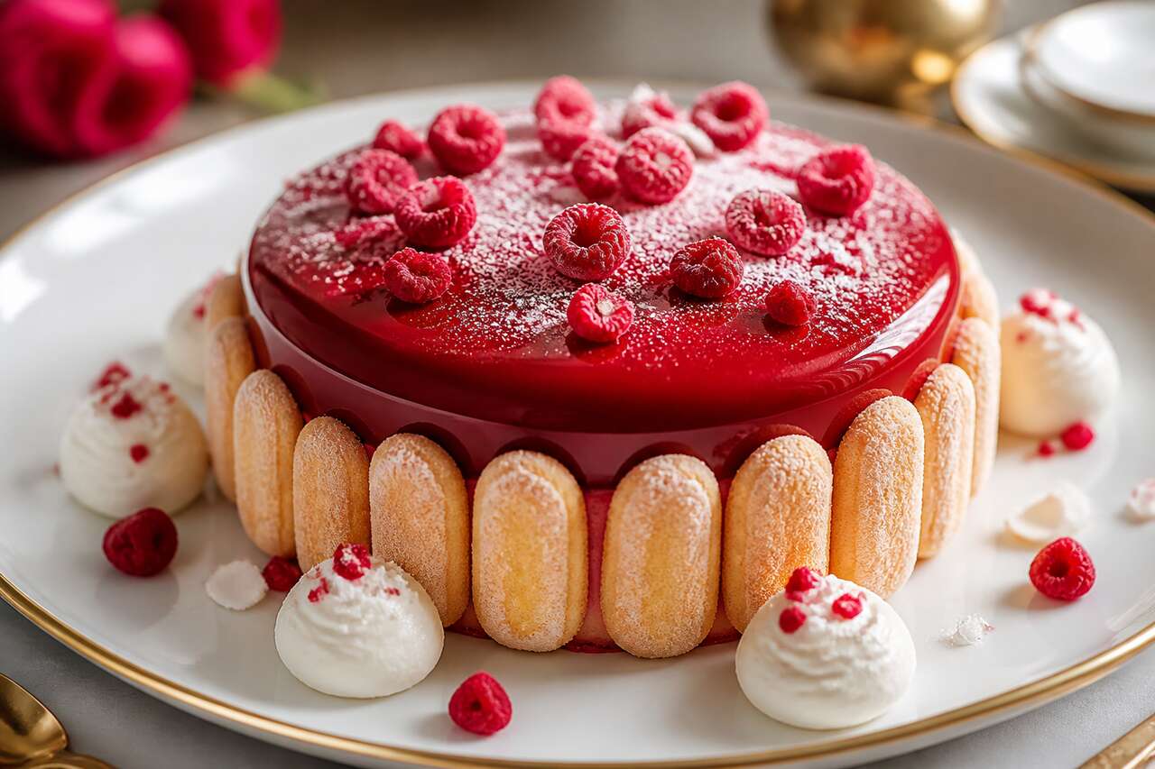 Recette d'entremets à la framboise