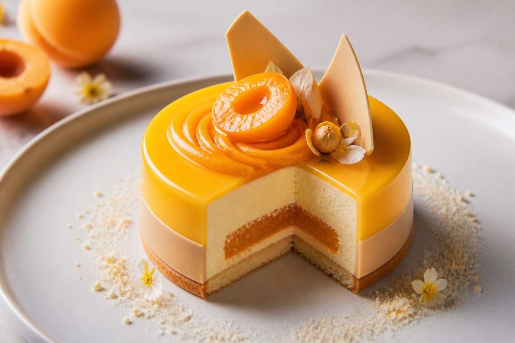 Recette d'entremets abricot et chocolat Dulcey