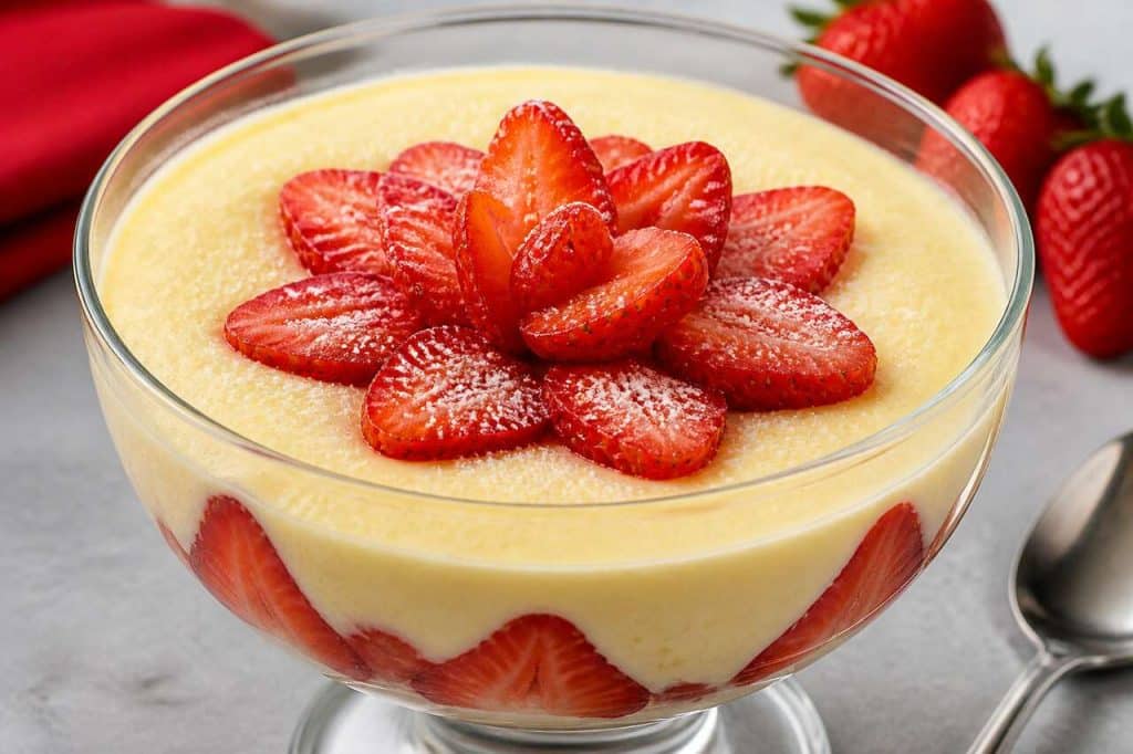 Recette de sabayon aux fraises