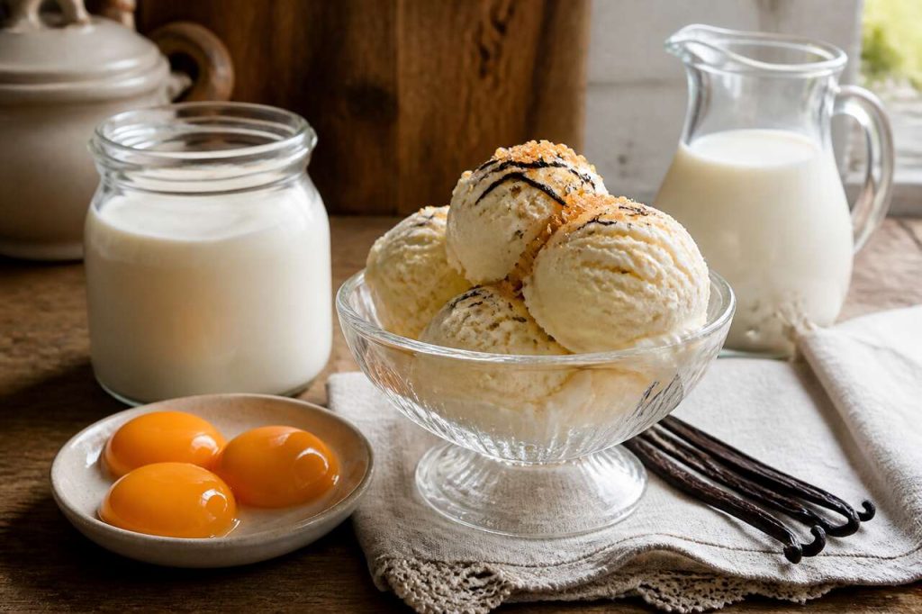 Recette de glace à la vanille maison