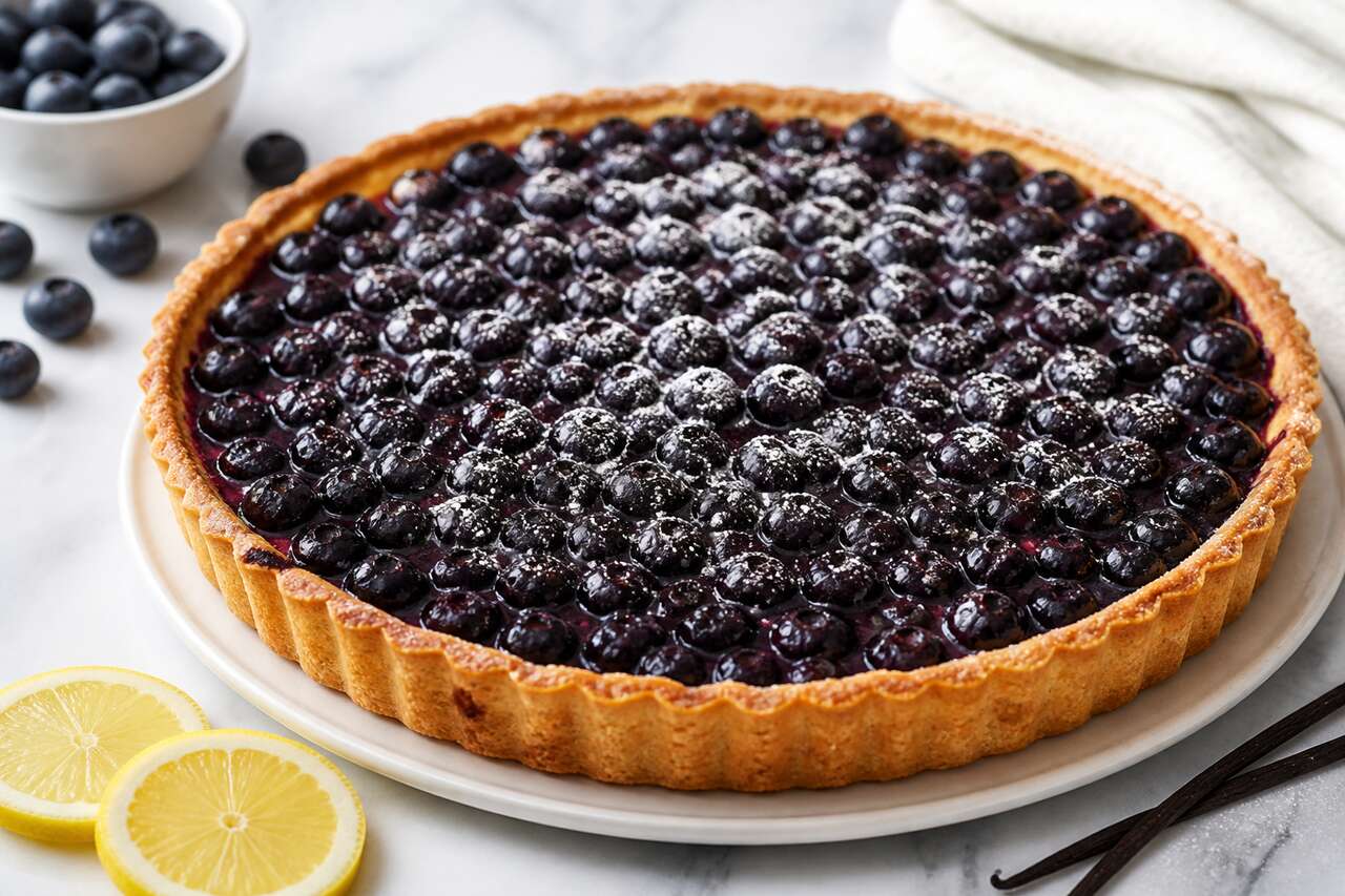 Recette de tarte aux myrtilles