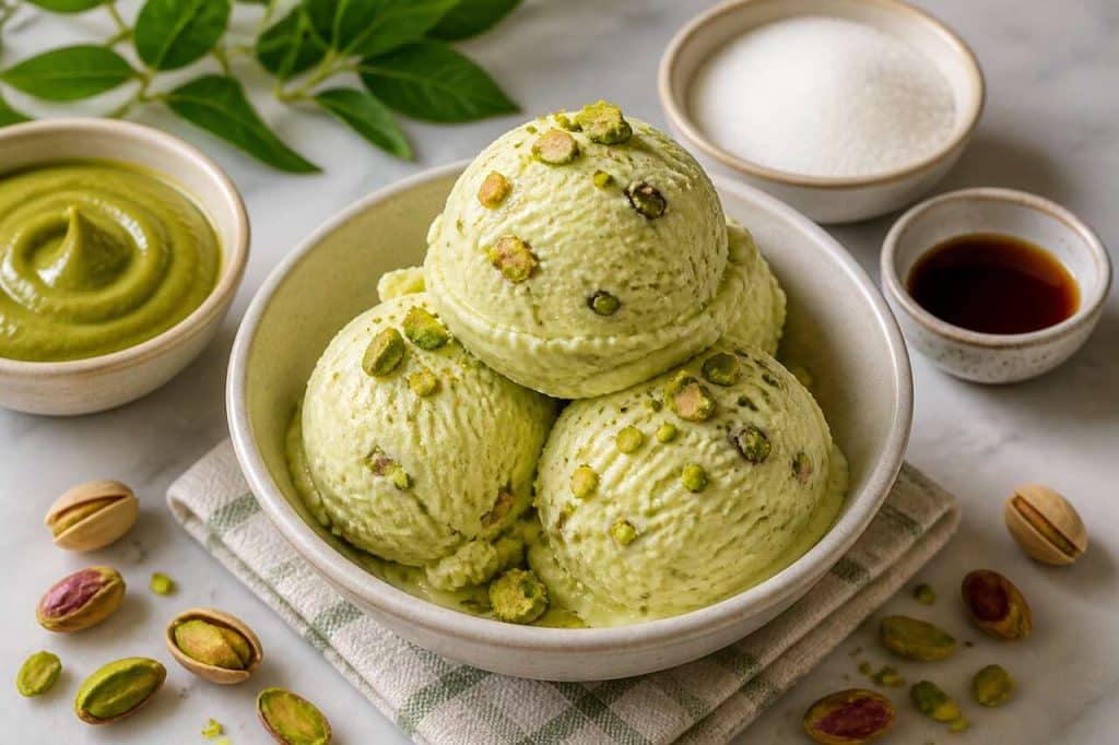 Recette de glace à la pistache maison