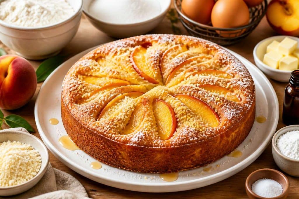 Recette du moelleux aux pêches fondant et facile