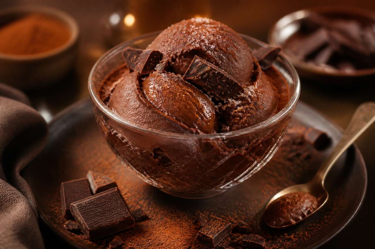 Recette de sorbet au chocolat maison