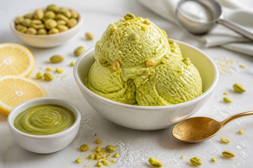 Sorbet à la pistache : recette facile et rapide