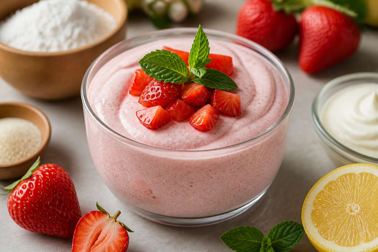 Mousse à la fraise : recette facile et rapide