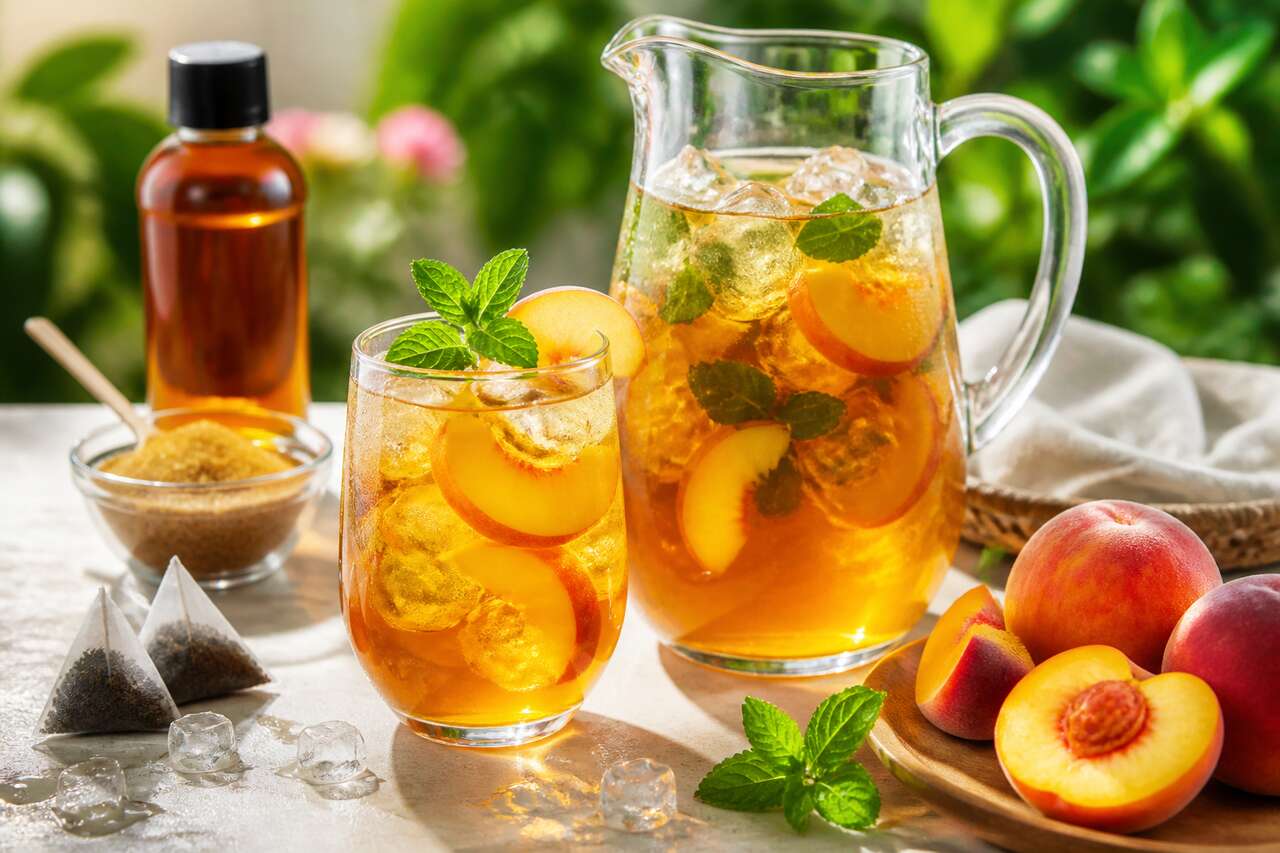 Thé glacé à la pêche : recette rafraîchissante et facile