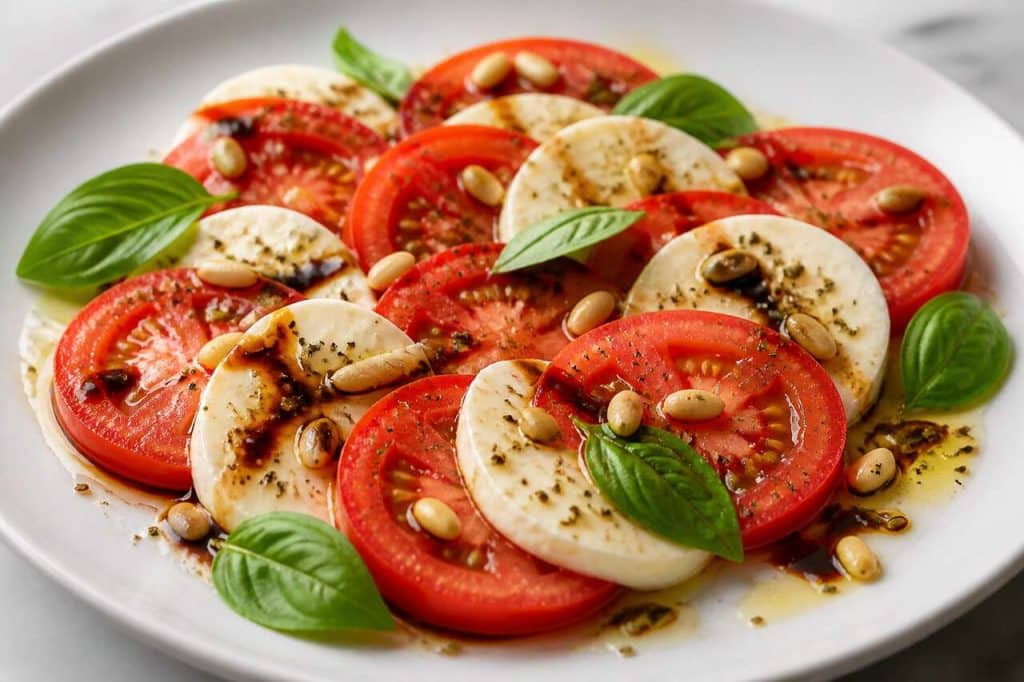 Salade Tomate Mozzarella : recette facile et savoureuse