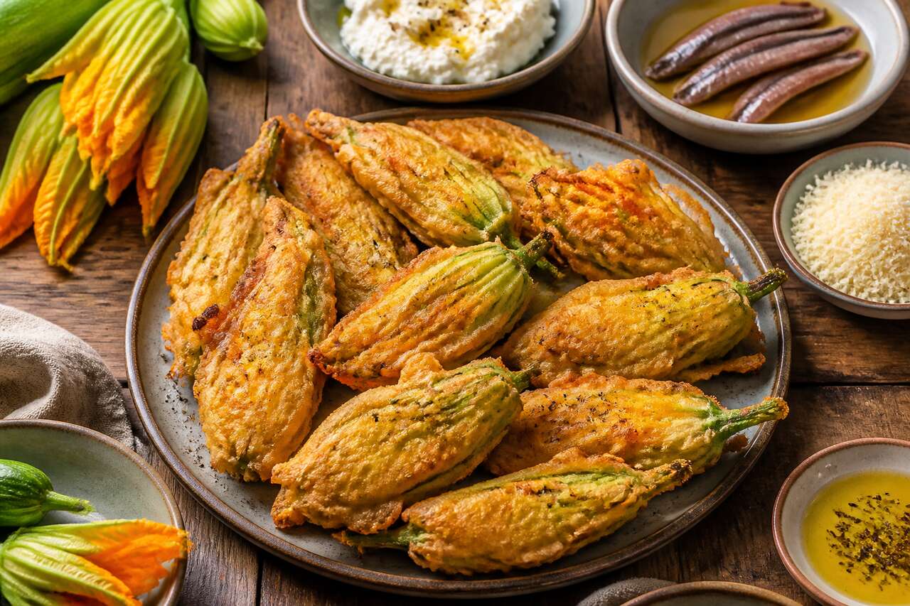Beignets de fleurs de courgettes : recette niçoise authentique