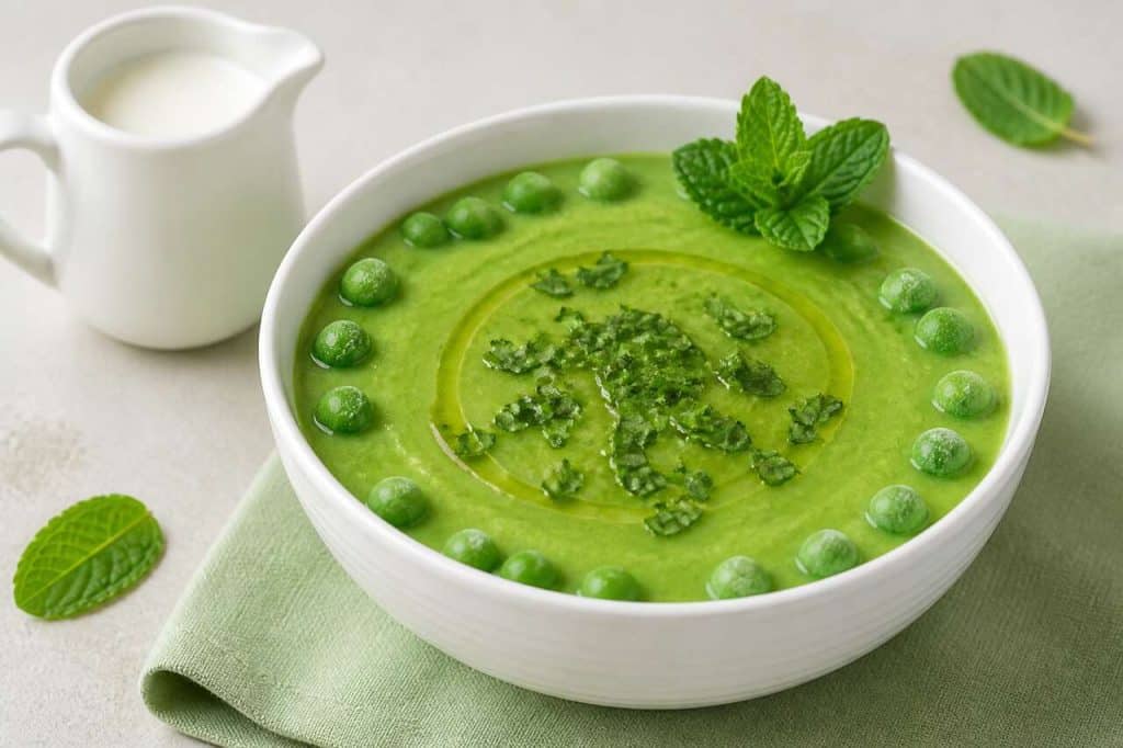 Gaspacho de petits pois au Thermomix : une recette fraîche et savoureuse