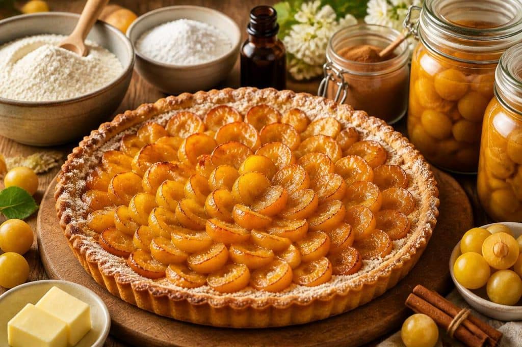 Recette de tarte rustique aux mirabelles