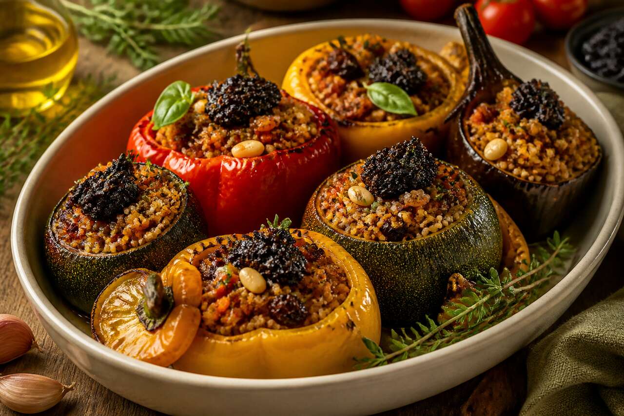 Petits farcis de légumes anciens et céréales par Cyril Lignac