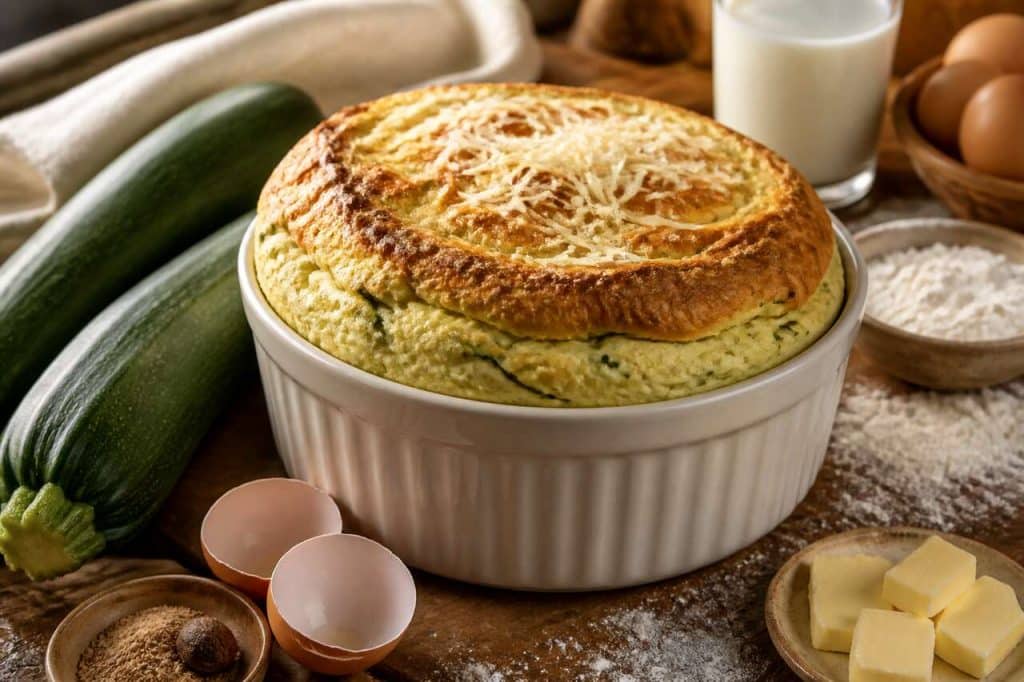Soufflé de courgettes : recette facile et savoureuse