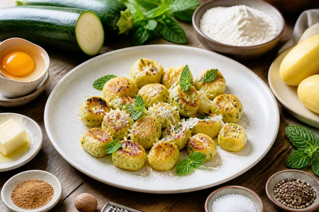 Recette de gnocchis de courgette à la menthe : fraîcheur et saveurs
