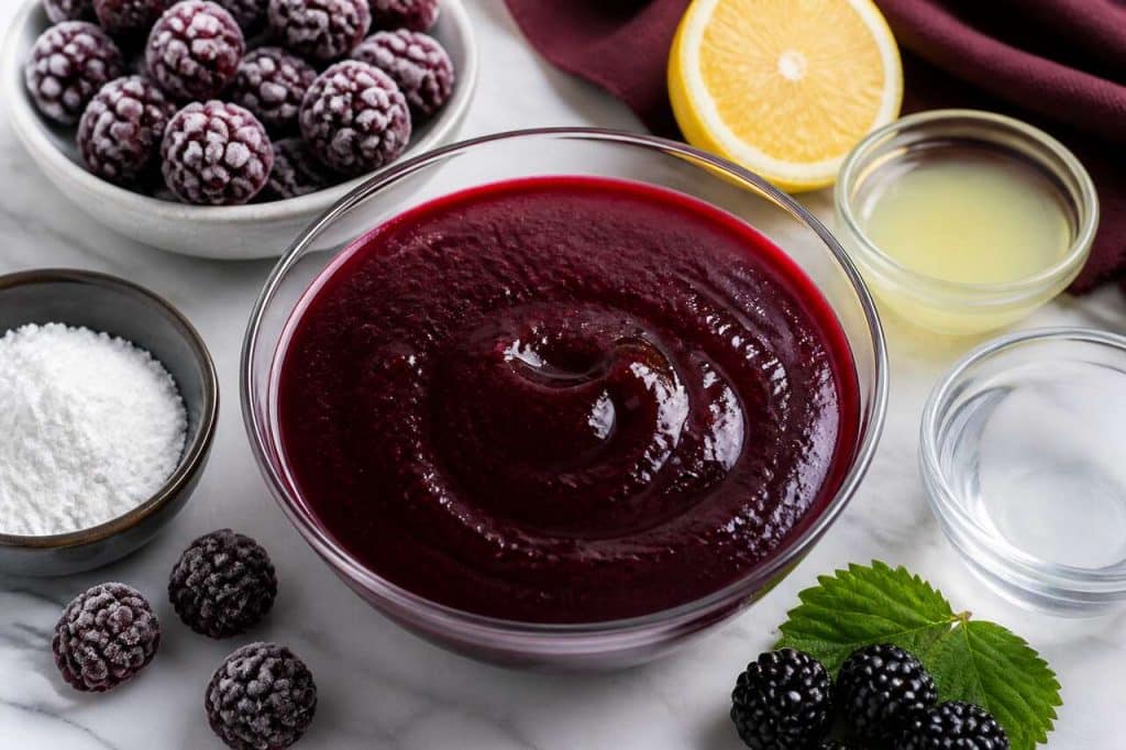 Coulis de mûres au Thermomix : recette facile et rapide
