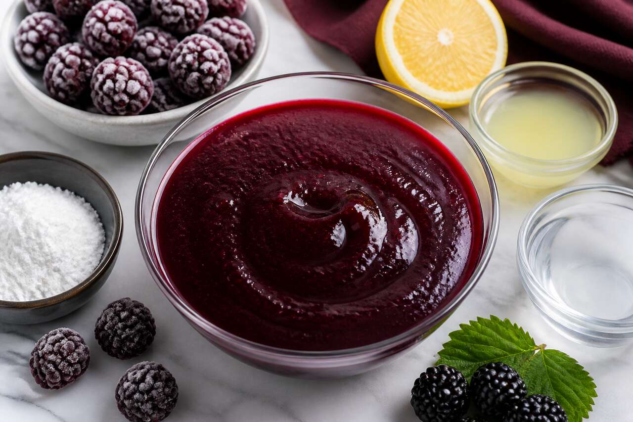 Coulis de mûres au Thermomix : recette facile et rapide