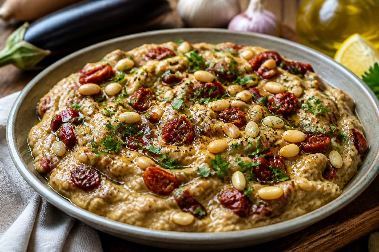 Recette de tartinade d'aubergines et tomates séchées