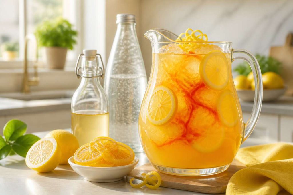 Punch sans alcool au citron : recette rafraîchissante