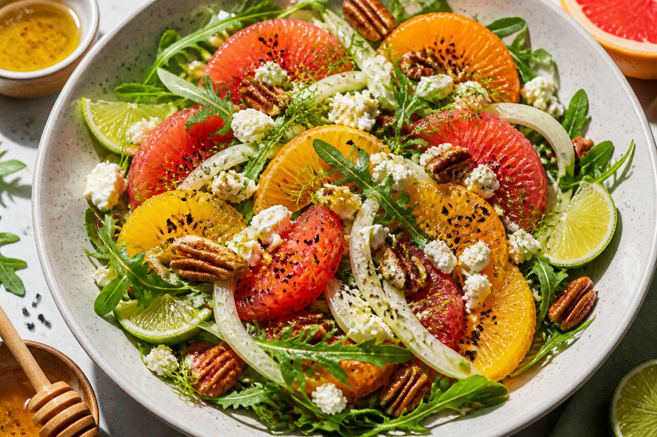 Salade d'été aux agrumes : fraîcheur et saveurs ensoleillées