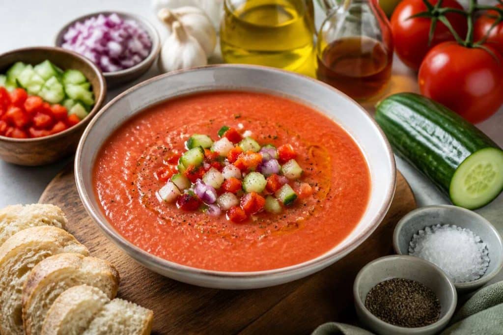 Recette gaspacho express au thermomix