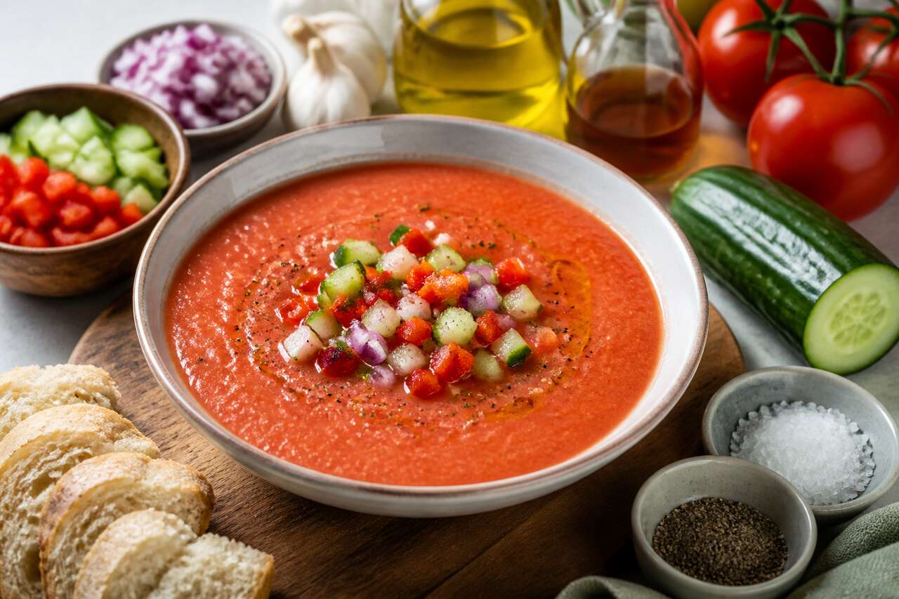 Recette gaspacho express au thermomix