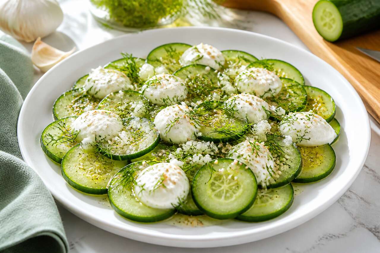 Salade de concombre rafraîchissante : recette facile et rapide