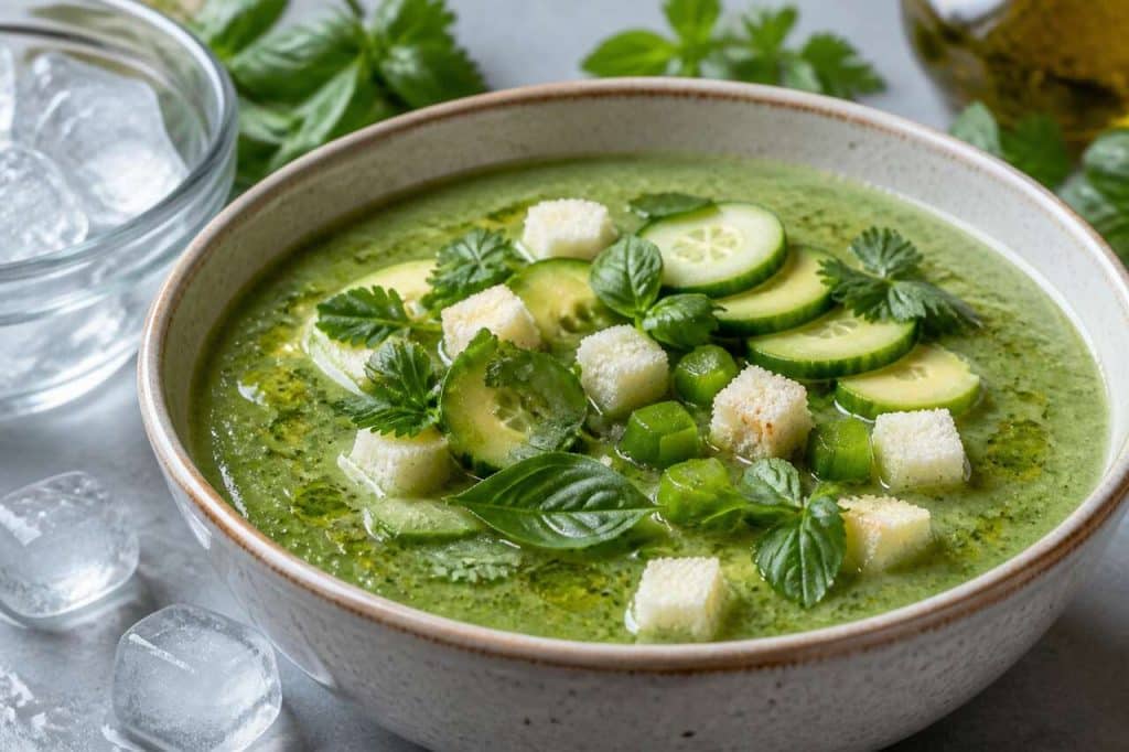 Gaspacho vert : recette fraîcheur et bien-être