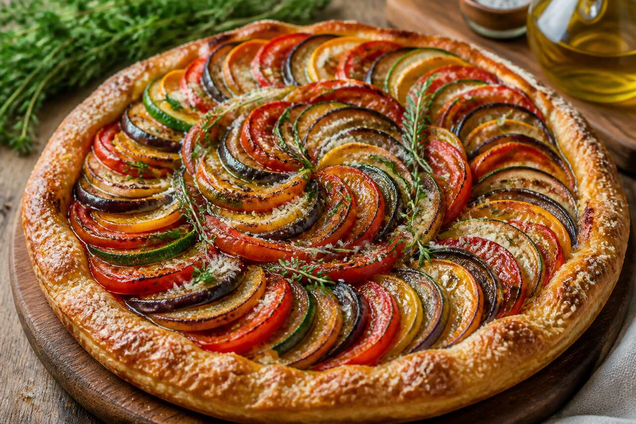 Tarte ratatouille : recette méditerranéenne savoureuse