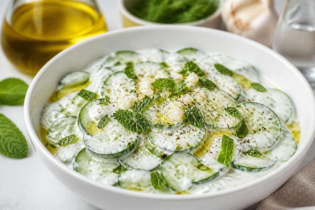 Salade de concombre au yaourt : fraîcheur et simplicité