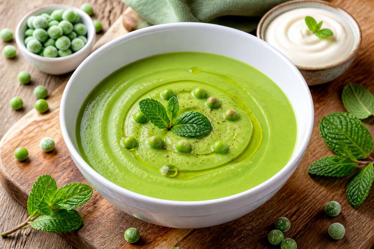 Soupe froide aux petits pois : une recette rafraîchissante et facile